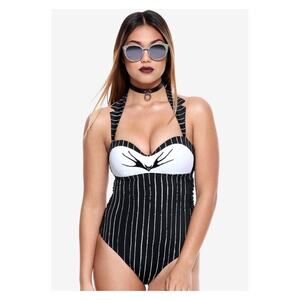 Hot Topic Disney Nightmare Before Christmas Jack Skellington Swimsuit Sz.XL